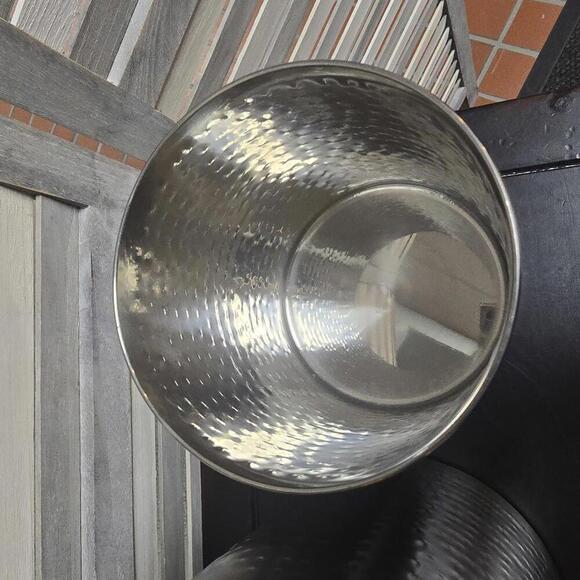 Martha Stewart Collection Hammered Stainless Steel Canisters, Set of 2 - Picture 11 of 12